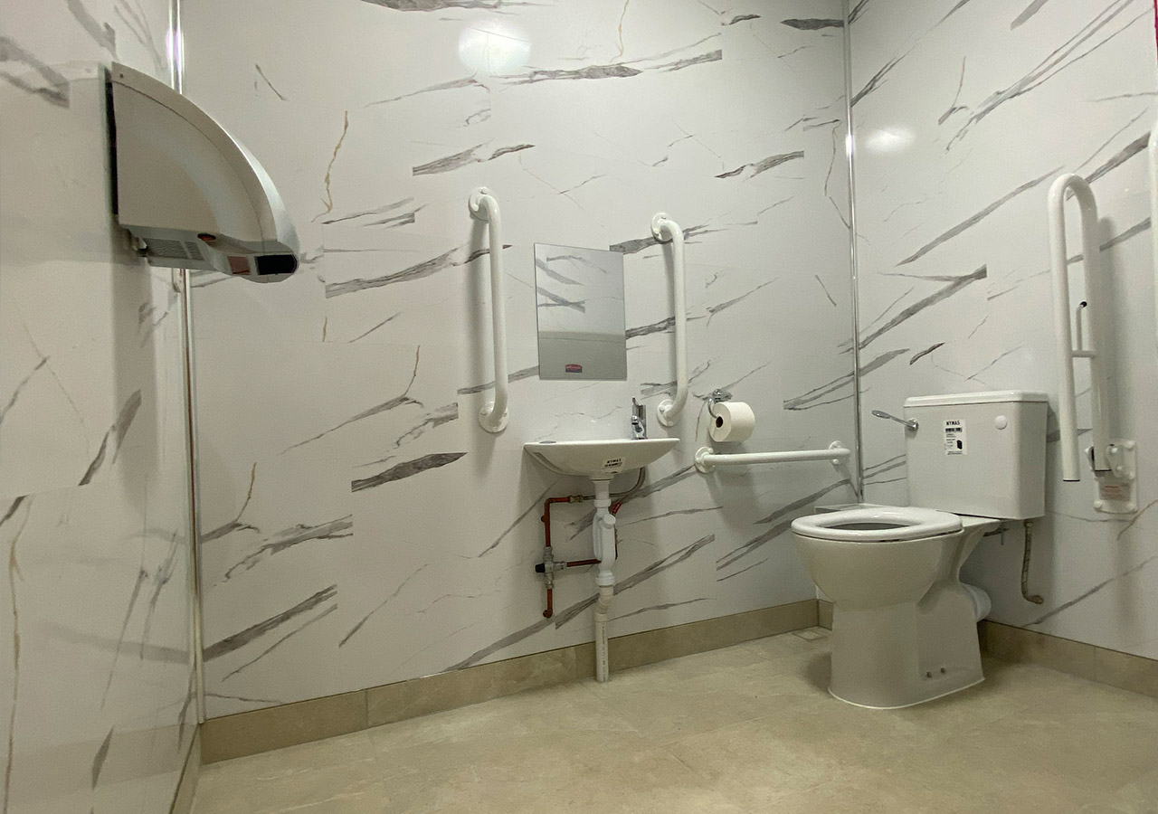 Firtree indoor swimming pool disabled toilet